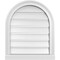Ekena Millwork Round Top Surface Mount PVC Gable Vent: Functional, w/ 2"W x 2"P Brickmould Sill Frame, 20"W x 24"H GVPRT20X2403SF - alternate 1